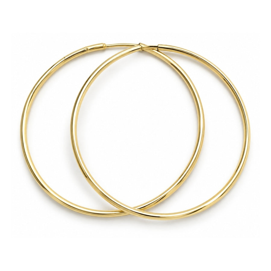 Oro Laminado Small Hoop, Gold Filled Style Polished, Golden Finish