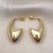 Oro Laminado Small Hoop, Gold Filled Style Polished, Golden Finish