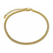 Oro Laminado Basic Anklet, Gold Filled Style Polished, Golden Finish