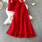 Embroidery Mesh 2 Pieces Set Women Hollow Out Sashes Shirt Tops + Elastic Waist A-Line Long Skirts Suit Autumn Ladies Outfit