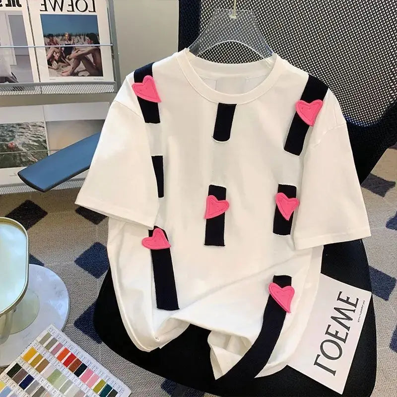 High quality cotton short sleeve round neck t-shirt