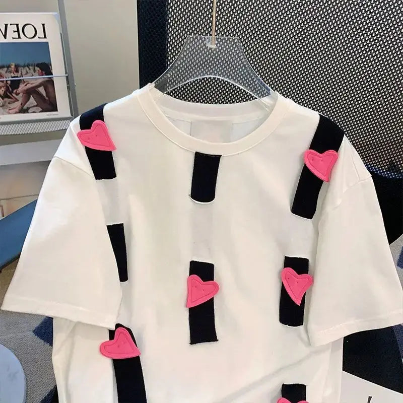 High quality cotton short sleeve round neck t-shirt
