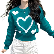 Elegant Long Sleeve Round Neck Tops with High Quality Print
