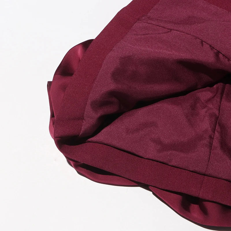 High quality high waist long sleeve V neck dress