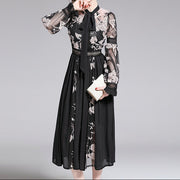 Women Luxury Embroidery Mesh Dress Festa Female Cocktail Party Robe High Quality Neck Ostrich Feather Designer Vestidos