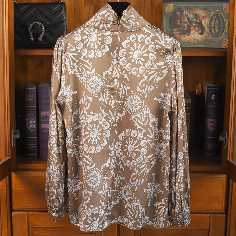 High quality long sleeve printed shirt