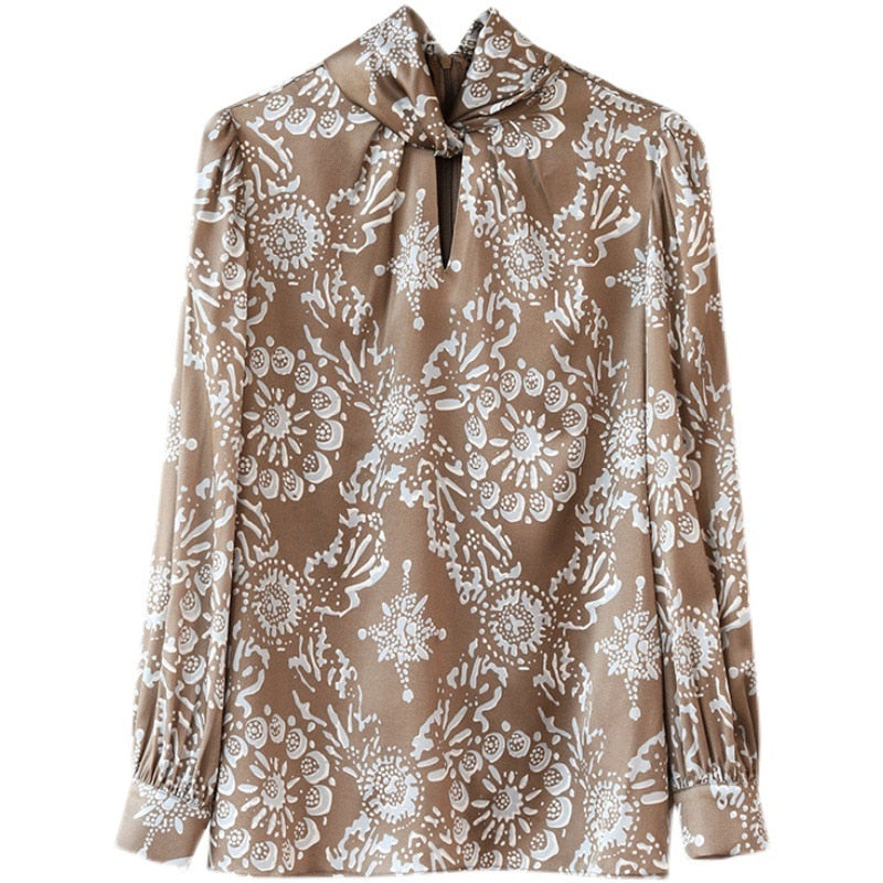 High quality long sleeve printed shirt