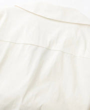 Safari style short blouse Pockets Patch Knotted Linen