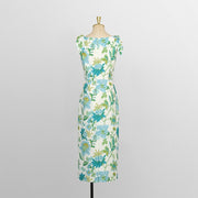 High Quality Midi Floral Bodycon Pencil Dress
