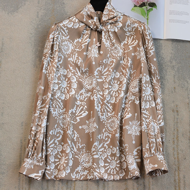 High quality long sleeve printed shirt